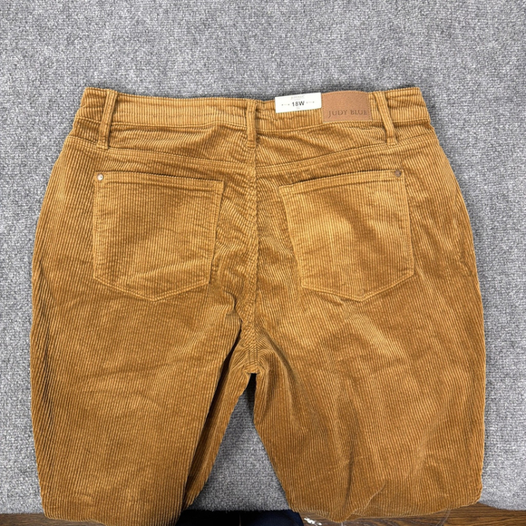 Judy Blue Corduroy Pants Womens 18W Camel Brown Cordelia Bootcut Mid Rise NEW - Picture 12 of 12